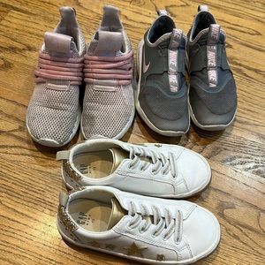 Lot of 3 pairs of sneakers: Nike, Addidas, Gap